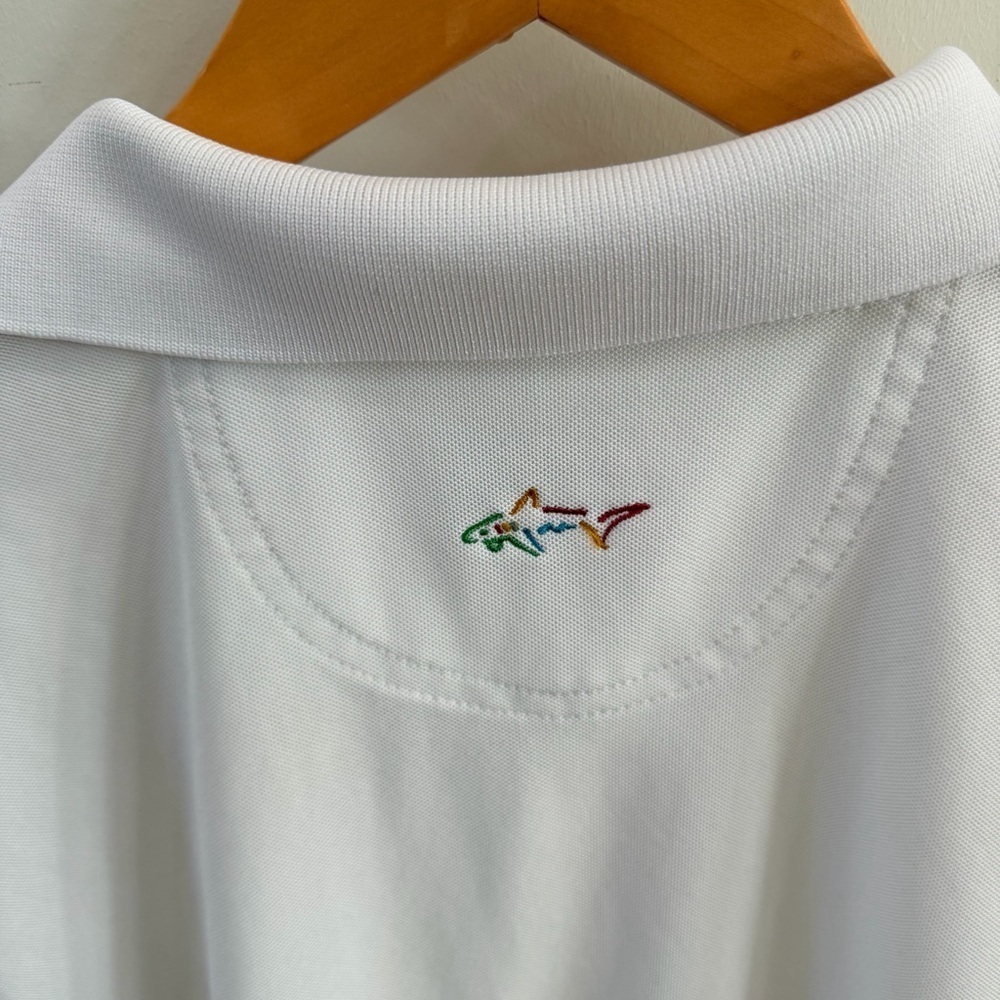 🤍 Greg Norman Collection Classic White Polo – Size Medium - Picture 4 of 7